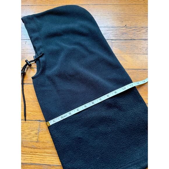 Navy Blue/Black Fleece Hood w/Drawstring sz OS (Unisex) - Picture 12 of 12